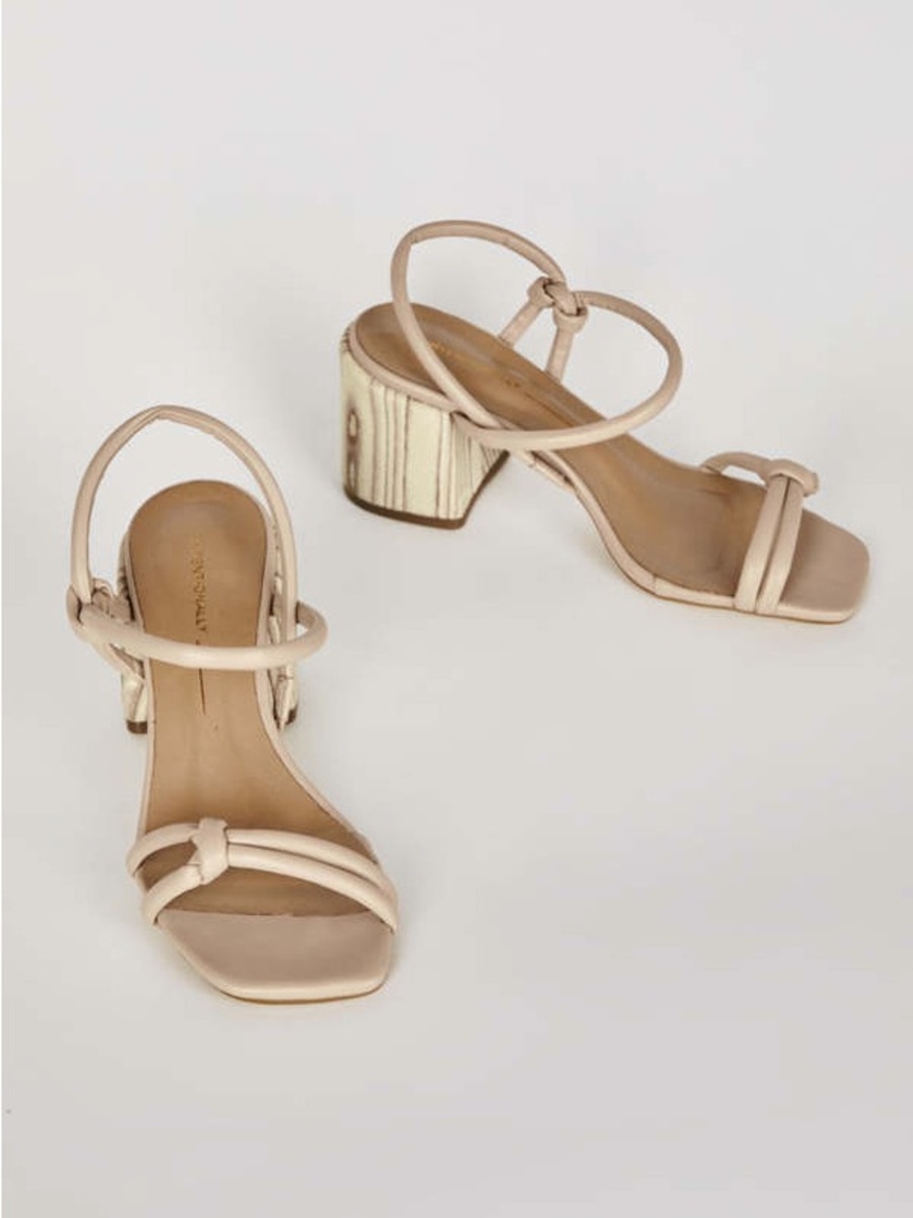 Women Intentionally Blank SKY KNOTTED HEELS OATMILK / 39